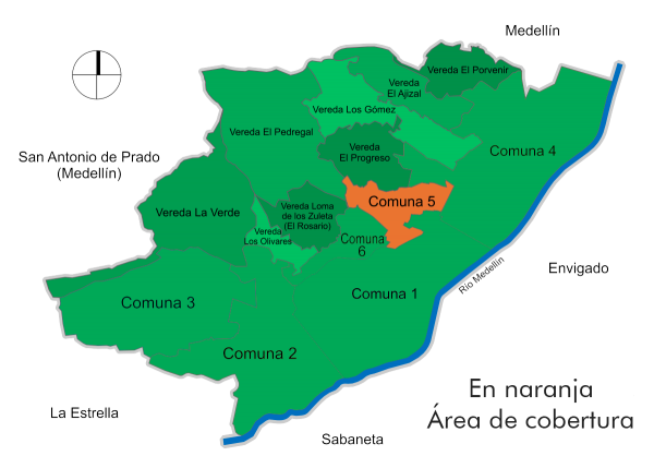 Mapa Itaguí
